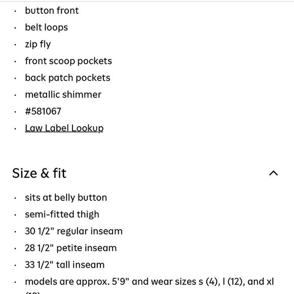 Old Navy black shine High-Waisted Shine OG Loose Jeans - Picture 9 of 13